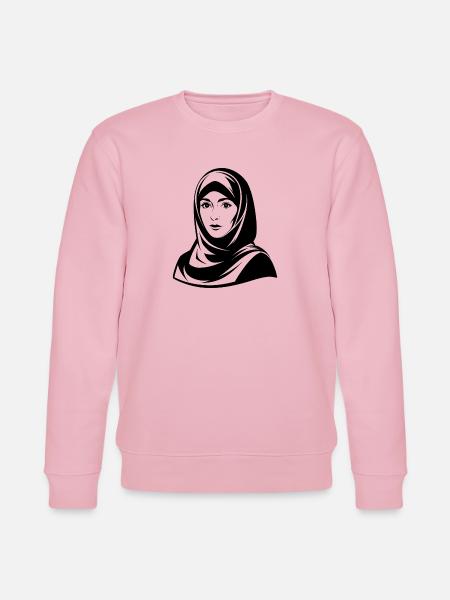 Hijab Woman - Stanley/Stella CHANGER Unisex Organic Sweatshirt - cotton pink