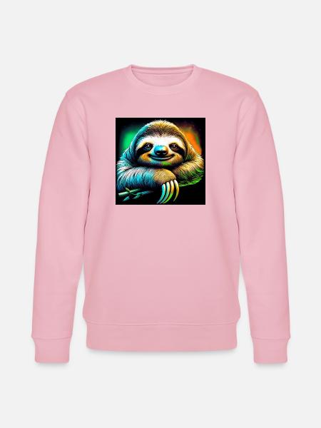Faultier - Stanley/Stella Unisex Bio-Sweatshirt CHANGER - Hellrosa