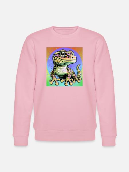 Gecko - Stanley/Stella Unisex Bio-Sweatshirt CHANGER  - Hellrosa