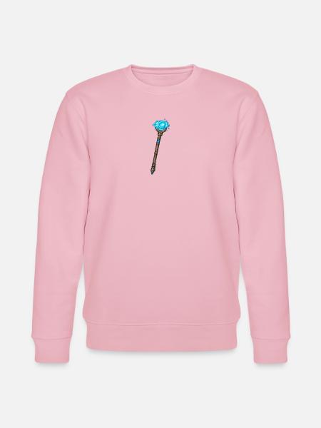 Magischer Kristallstab Blau - Stanley/Stella Unisex Bio-Sweatshirt CHANGER  - Hellrosa