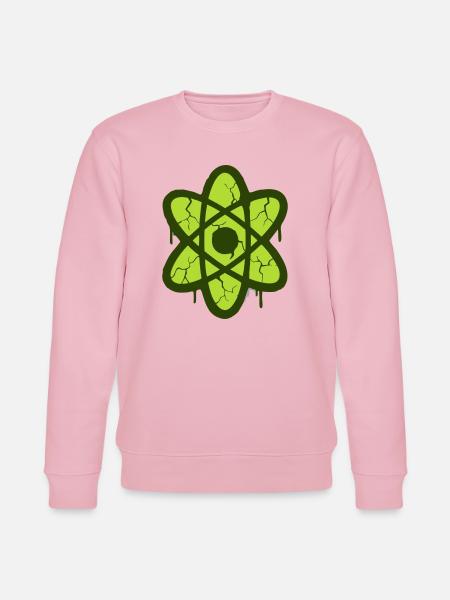 Atom Symbol Graffiti Logo - Stanley/Stella CHANGER Unisex Organic Sweatshirt - cotton pink