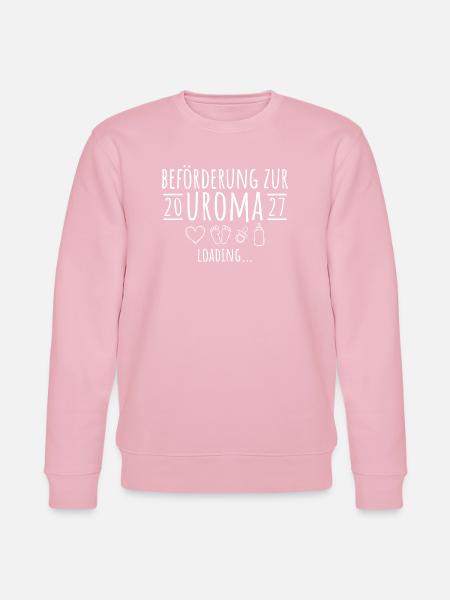 Beförderung zur Uroma 2027 loading - Stanley/Stella Unisex Bio-Sweatshirt CHANGER  - Hellrosa