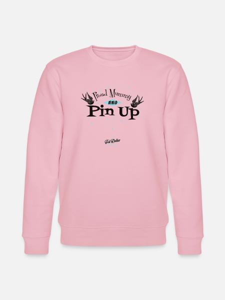 Stolze Mama & Pin-Up – Rockabilly-Mama - Stanley/Stella Unisex Bio-Sweatshirt CHANGER - Hellrosa