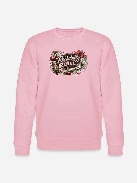 Rockabilly Rebel Tattoo Style - Stanley/Stella Unisex Bio-Sweatshirt CHANGER - Hellrosa