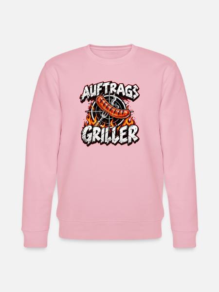 Auftragsgriller Feuer Wurst Action - Stanley/Stella Unisex Bio-Sweatshirt CHANGER  - Hellrosa
