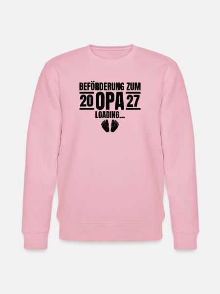 Beförderung zum Opa 2027 Loading - Stanley/Stella Unisex Bio-Sweatshirt CHANGER - Hellrosa