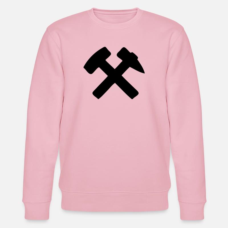 Schlägel und Eisen - Stanley/Stella Unisex Bio-Sweatshirt CHANGER  - Hellrosa
