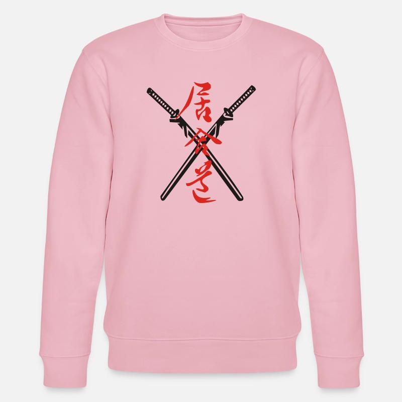 Iaido Kanji + Katana - Stanley/Stella Unisex Bio-Sweatshirt CHANGER  - Hellrosa