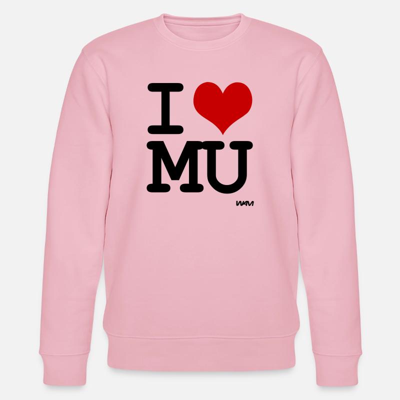 i love mu - Stanley/Stella Unisex Bio-Sweatshirt CHANGER  - Hellrosa