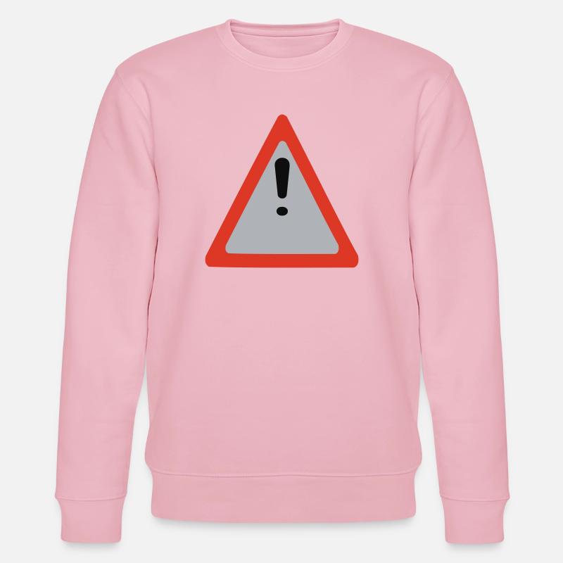 caution caution - Stanley/Stella CHANGER Unisex Organic Sweatshirt - cotton pink