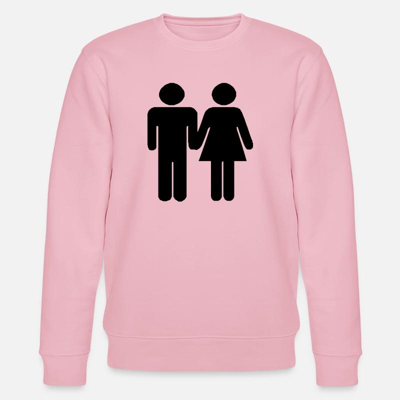 Paar - Stanley/Stella Unisex Bio-Sweatshirt CHANGER  - Hellrosa