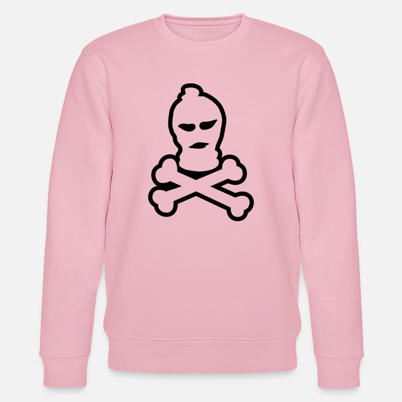 ski crâne de masque - Sweat bio CHANGER Stanley/Stella Unisexe - rose pâle
