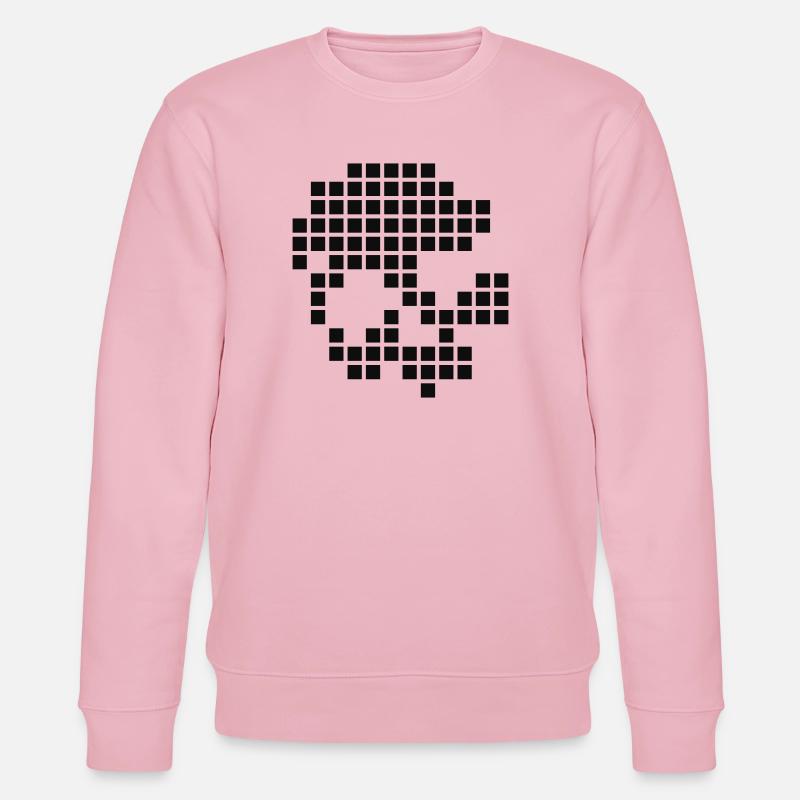 Crâne numérique - Sweat bio CHANGER Stanley/Stella Unisexe - rose pâle