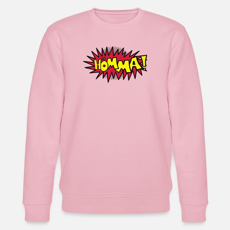 Comic Hömma - Stanley/Stella Unisex Bio-Sweatshirt CHANGER  - Hellrosa