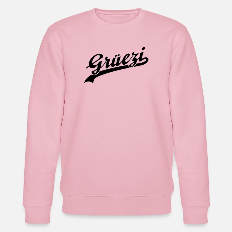 Grüezi - Stanley/Stella Unisex Bio-Sweatshirt CHANGER  - Hellrosa
