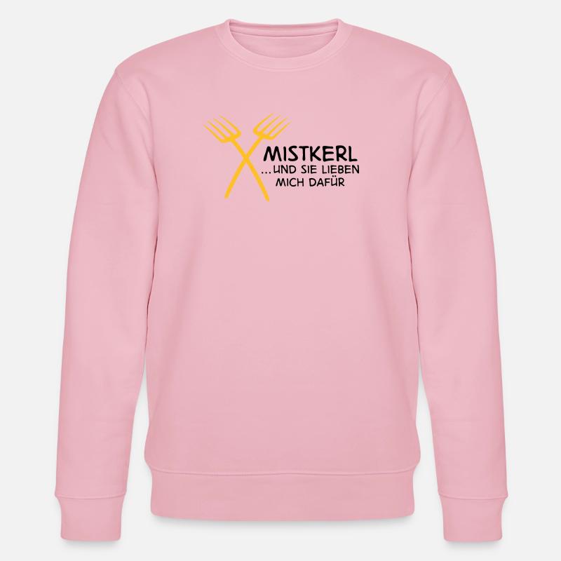 2541614 15142795 mistkerl - Stanley/Stella Unisex Bio-Sweatshirt CHANGER  - Hellrosa