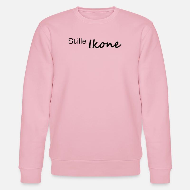 Stille Ikone Handlettered Schriftzug - Stanley/Stella Unisex Bio-Sweatshirt CHANGER - Hellrosa