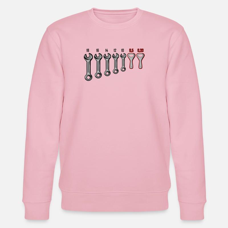 Clé de l’artisan - Décapsuleur - Sweat bio CHANGER Stanley/Stella Unisexe - rose pâle