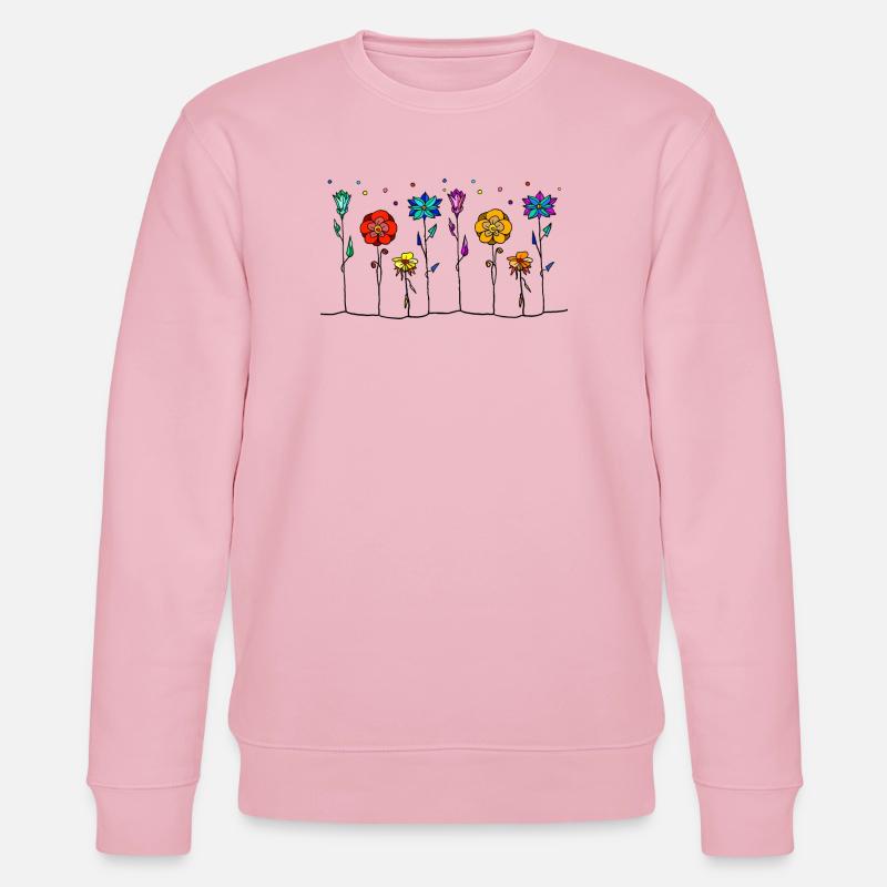 Fleur - Sweat bio CHANGER Stanley/Stella Unisexe - rose pâle