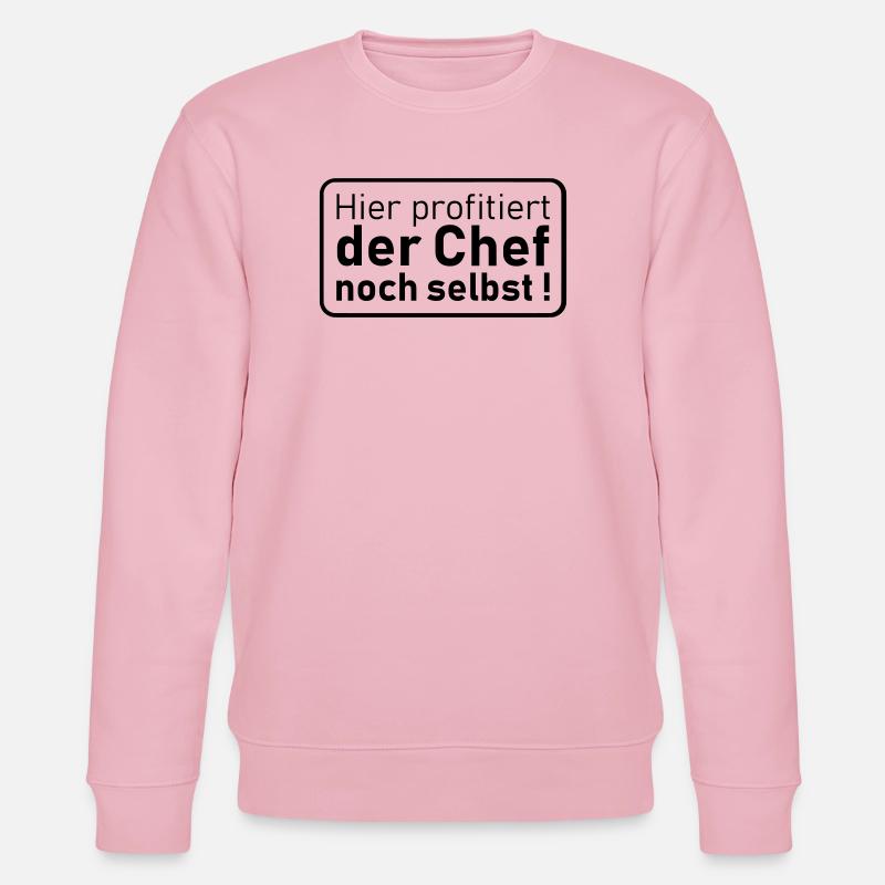 der Chef noch selbst - Stanley/Stella Unisex Bio-Sweatshirt CHANGER  - Hellrosa