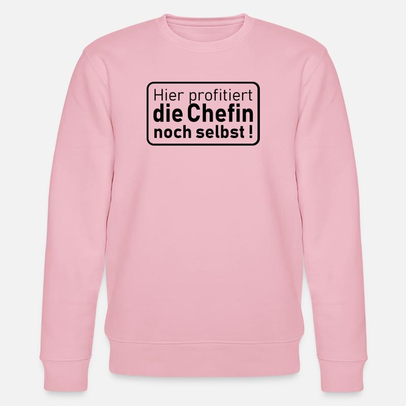 die Chefin noch selbst - Stanley/Stella Unisex Bio-Sweatshirt CHANGER  - Hellrosa