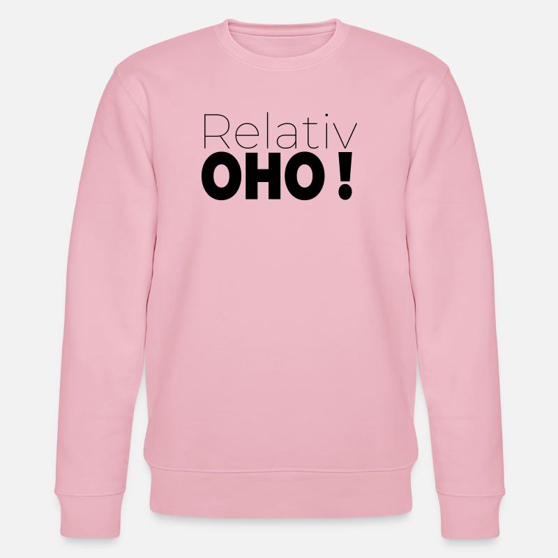 Relativ oho - Stanley/Stella Unisex Bio-Sweatshirt CHANGER  - Hellrosa