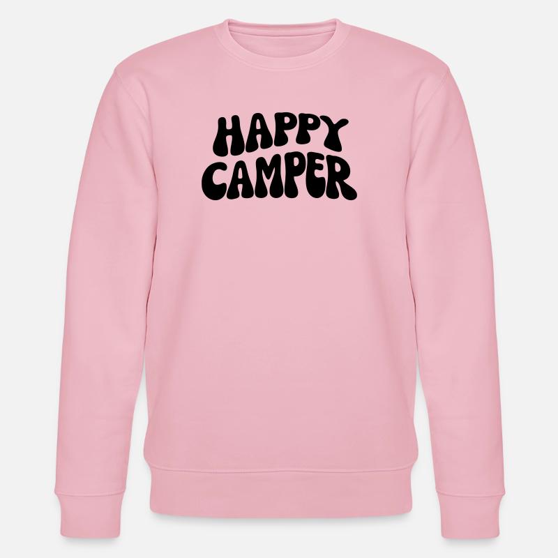 Happy Camper - Stanley/Stella Unisex Bio-Sweatshirt CHANGER  - Hellrosa