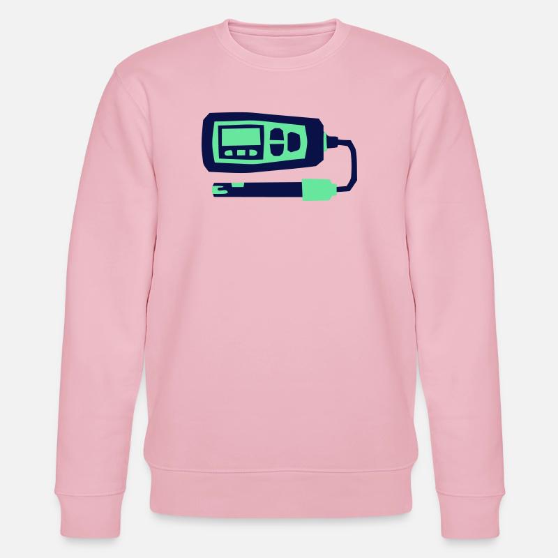 pH Messgerät Hydroponik Tool - Stanley/Stella Unisex Bio-Sweatshirt CHANGER  - Hellrosa