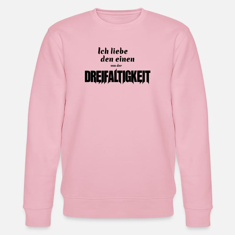 der eine von der Dreifaltigkeit - Stanley/Stella Unisex Bio-Sweatshirt CHANGER  - Hellrosa