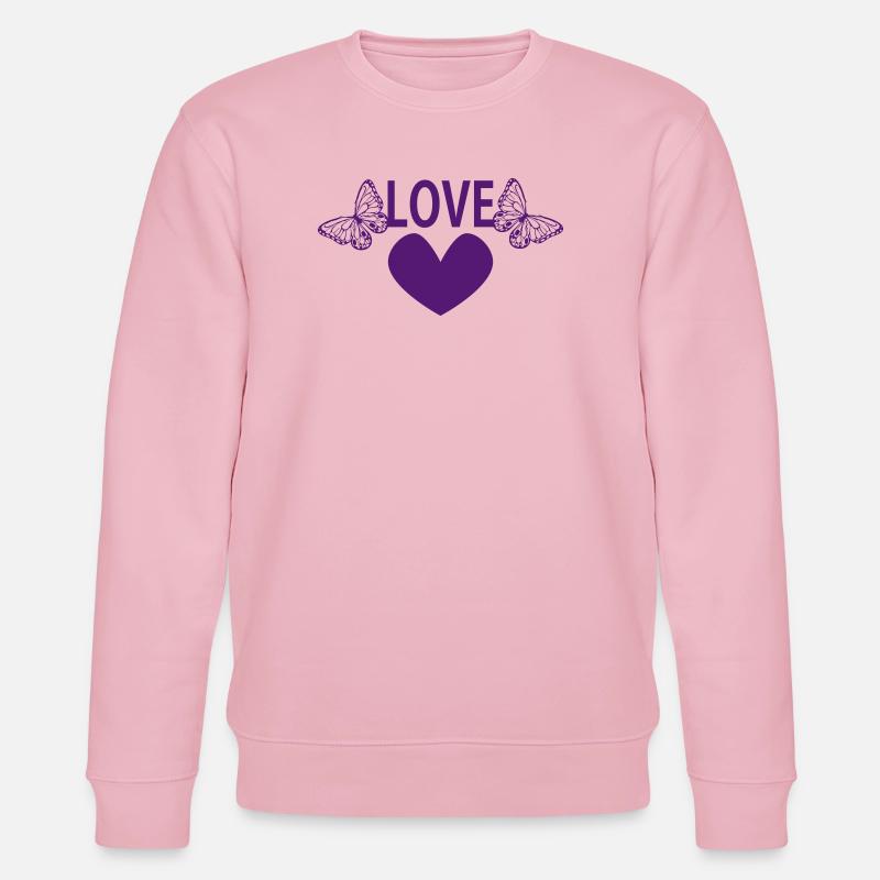 AMOUR - Sweat bio CHANGER Stanley/Stella Unisexe - rose pâle