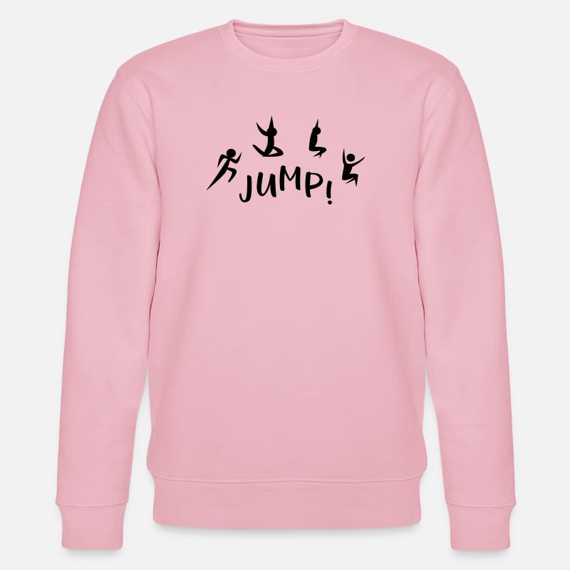 long jump - Stanley/Stella CHANGER Unisex Organic Sweatshirt - cotton pink