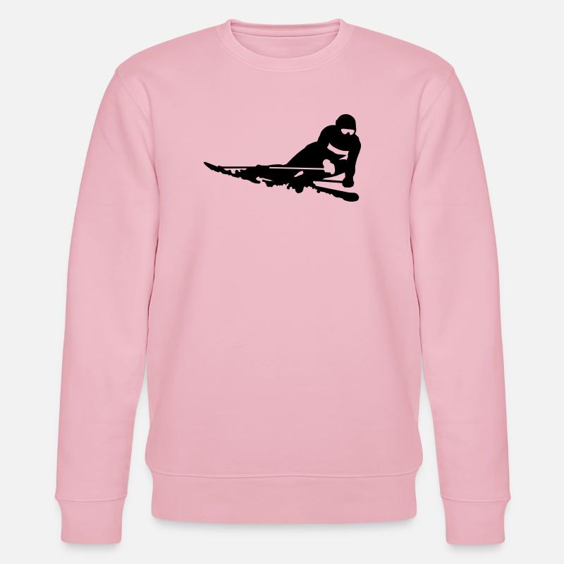 Skifahrer - Stanley/Stella Unisex Bio-Sweatshirt CHANGER  - Hellrosa