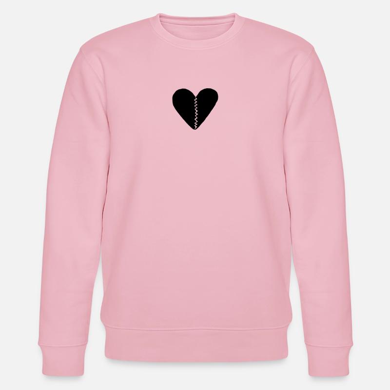 Heartbreak black - Stanley/Stella Unisex Bio-Sweatshirt CHANGER  - Hellrosa