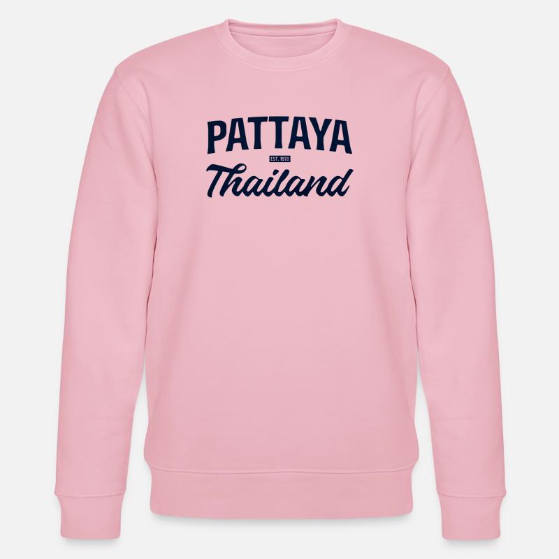 Pattaya Thailand Script - Stanley/Stella Unisex Bio-Sweatshirt CHANGER  - Hellrosa
