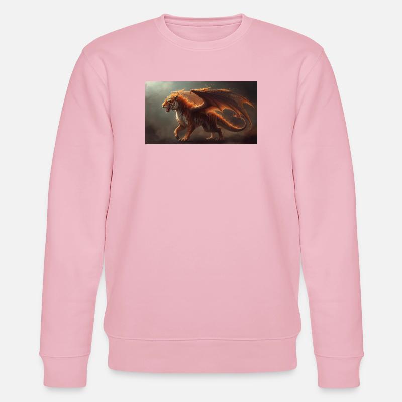 Drachentiger 1 - Stanley/Stella Unisex Bio-Sweatshirt CHANGER - Hellrosa