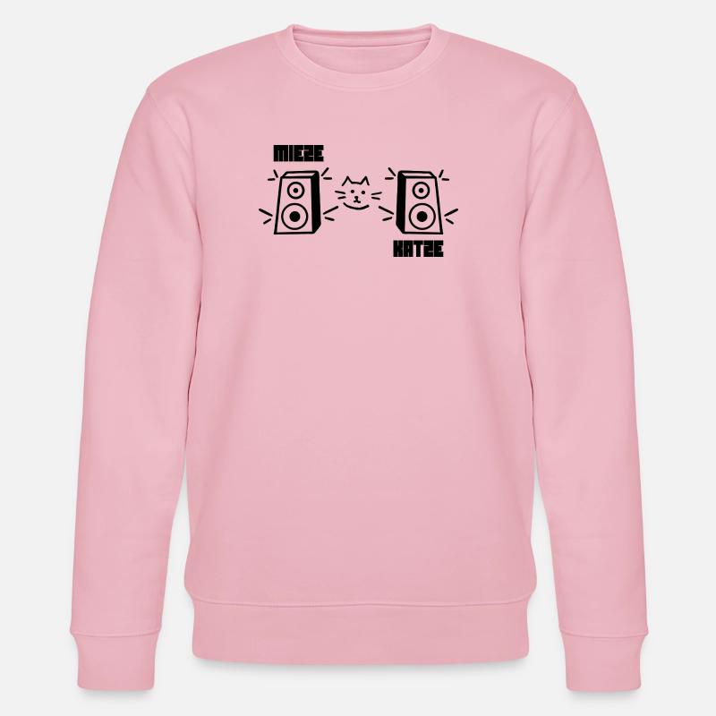 Mieze Katze Rave Techno - Stanley/Stella Unisex Bio-Sweatshirt CHANGER  - Hellrosa