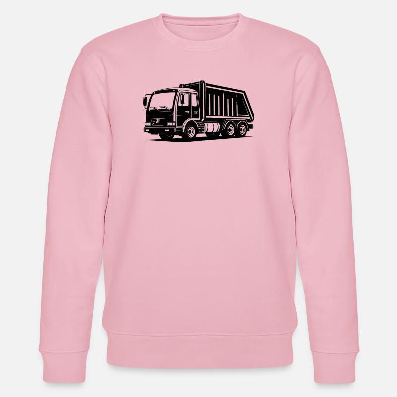 Müllwagen - Stanley/Stella Unisex Bio-Sweatshirt CHANGER - Hellrosa