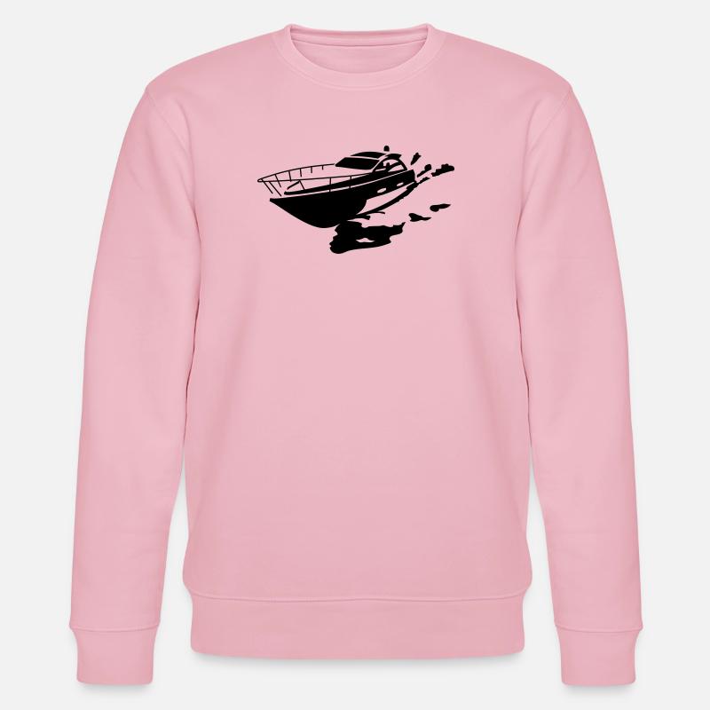 Motorboot - Stanley/Stella Unisex Bio-Sweatshirt CHANGER  - Hellrosa