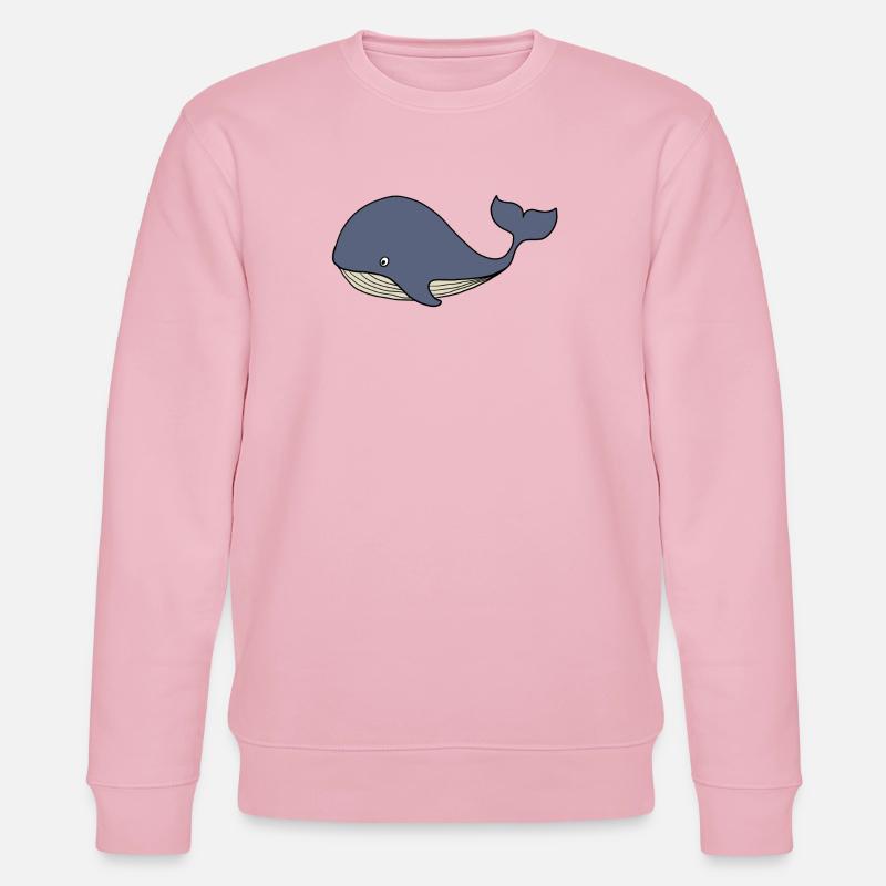 Wal Blauwal Kinder - Stanley/Stella Unisex Bio-Sweatshirt CHANGER  - Hellrosa