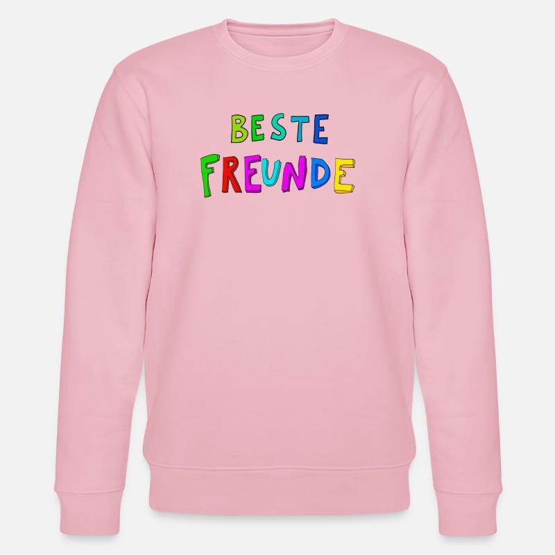 Beste Freunde Farbexplosion - Stanley/Stella Unisex Bio-Sweatshirt CHANGER  - Hellrosa