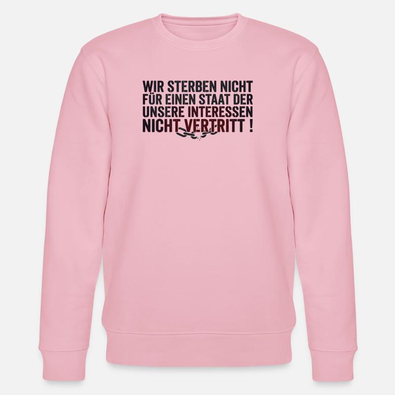 Protest Statement - Stanley/Stella CHANGER Unisex Organic Sweatshirt - cotton pink