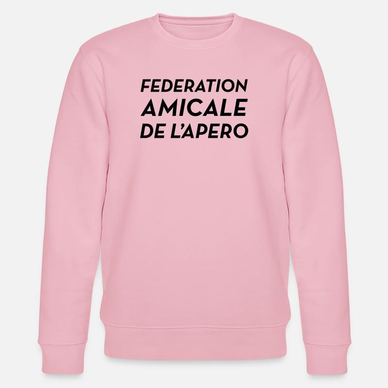 Fédération Amicale de l'Apéro - Stanley/Stella Unisex Bio-Sweatshirt CHANGER  - Hellrosa