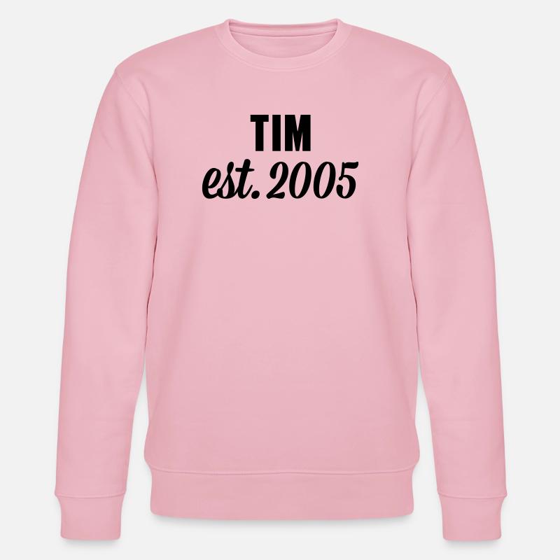 Tim est 2005 - Stanley/Stella Unisex Bio-Sweatshirt CHANGER  - Hellrosa