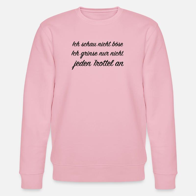 frecher spruch - Stanley/Stella Unisex Bio-Sweatshirt CHANGER  - Hellrosa