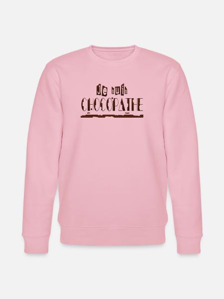 Je suis chocopathe - Sweat bio CHANGER Stanley/Stella Unisexe - rose pâle