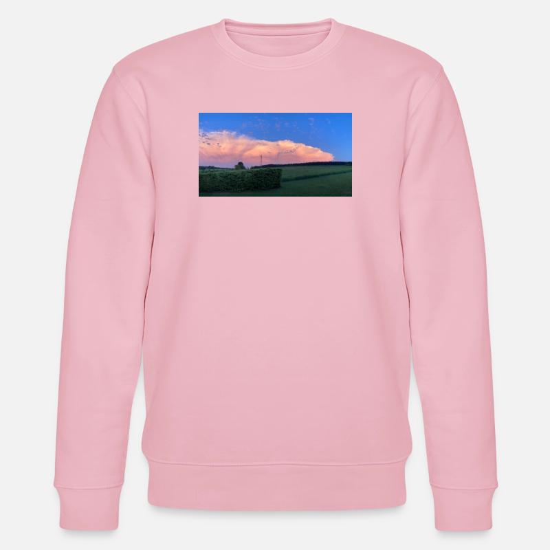 Wolkenbild - Stanley/Stella Unisex Bio-Sweatshirt CHANGER  - Hellrosa