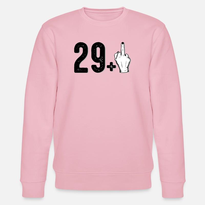 2014 Bold Middle Finger Graffiti - Stanley/Stella CHANGER Unisex Organic Sweatshirt - cotton pink