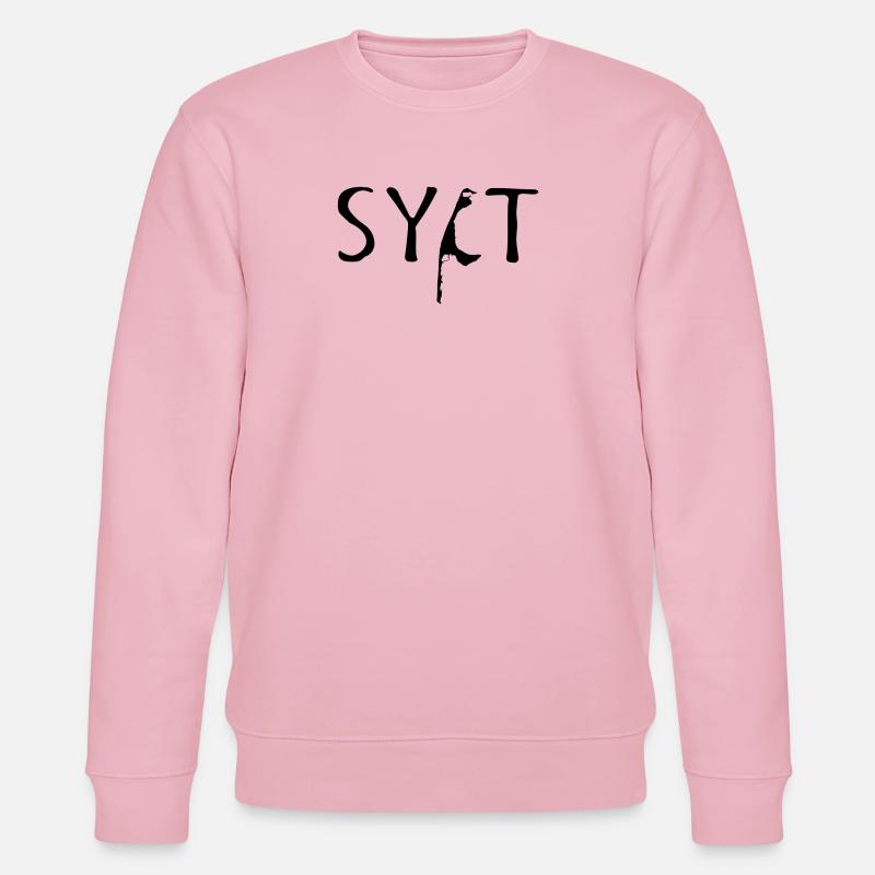 Sylt Wort schwarz - Stanley/Stella Unisex Bio-Sweatshirt CHANGER  - Hellrosa