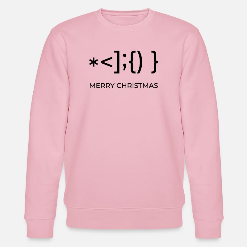 Simple Merry Christmas - Stanley/Stella Unisex Bio-Sweatshirt CHANGER  - Hellrosa