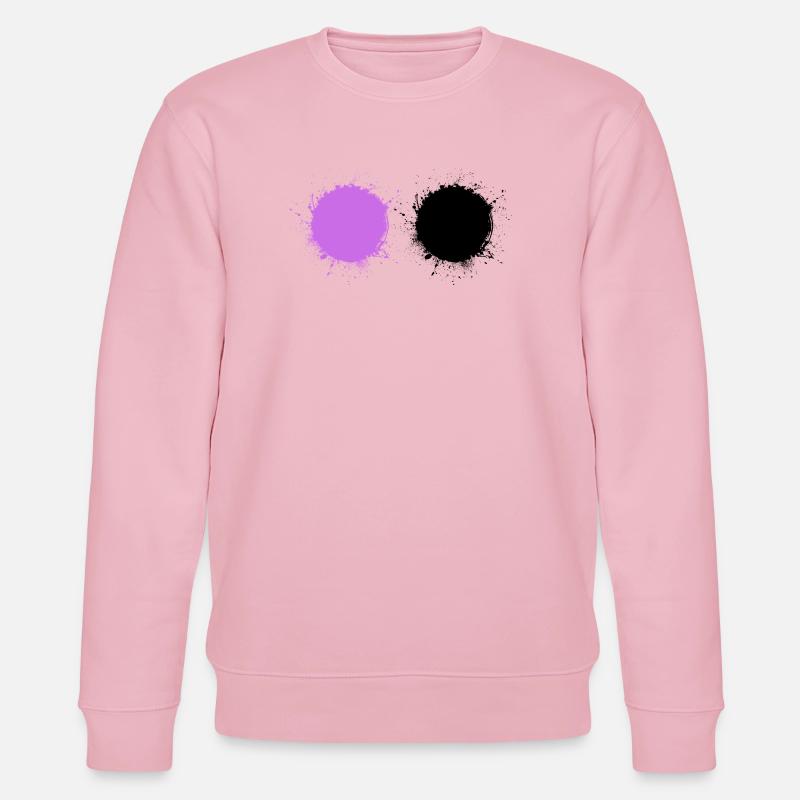 Lila Schwarz - Stanley/Stella Unisex Bio-Sweatshirt CHANGER  - Hellrosa